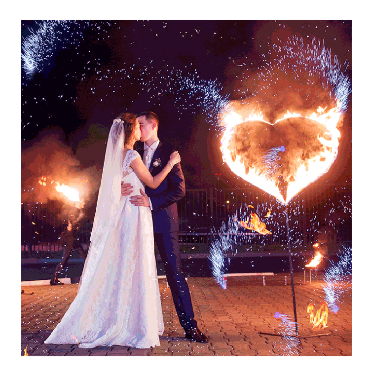 Организация пиротехнического шоу на свадьбу  Мценск | mcensk.salutsklad.ru