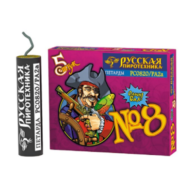 Петарда фитильная № 8 Петарды купить в Мценске | mcensk.salutsklad.ru