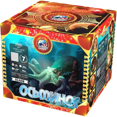 Осьминог Батарея салютов купить в Мценске | mcensk.salutsklad.ru